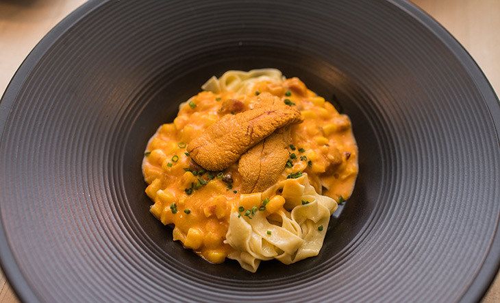 Sea Urchin Linguine photo Jeff Gurwin