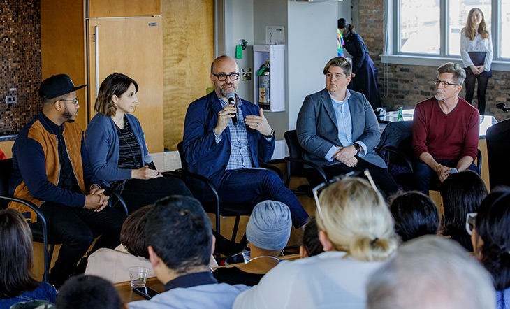 JBF Awards panel at Kendall College