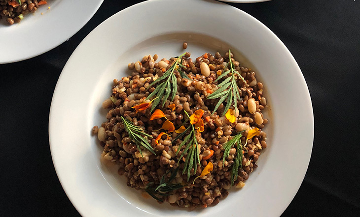 Field Pea Salad prepared by Jamie Swofford, The Chef's Farmer photo by Keia Mastrianni